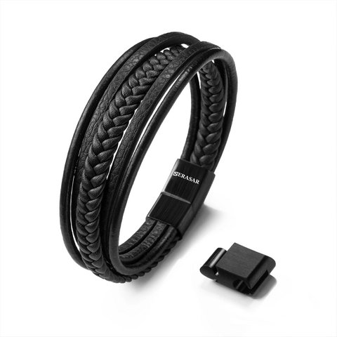 Bracelet en cuir "Tresse"