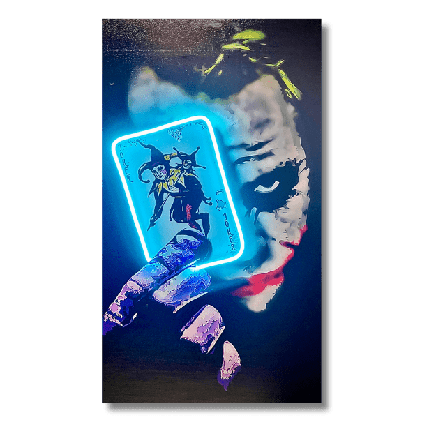 Joker Card | LED vægkunst