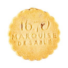 Shortbread biscuits assortment of pure fresh butter natural shortbread, with salted butter caramel, chocolate and apricot chips - "Vegetable Magic" metal box 400 g
