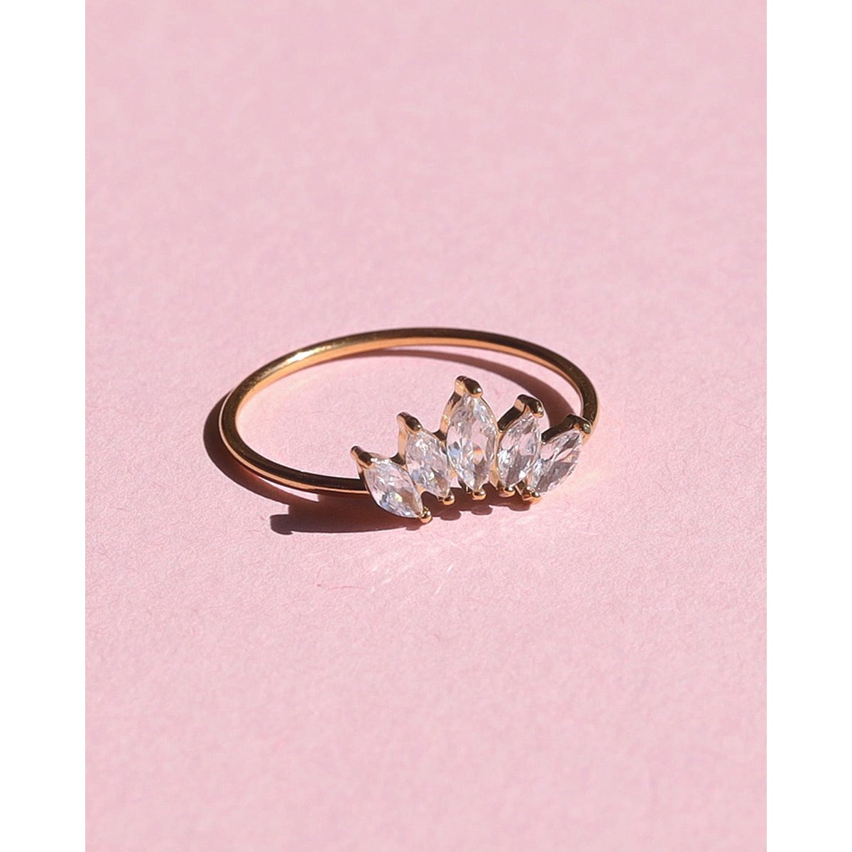 Rosy - Antik diamantklynge ring