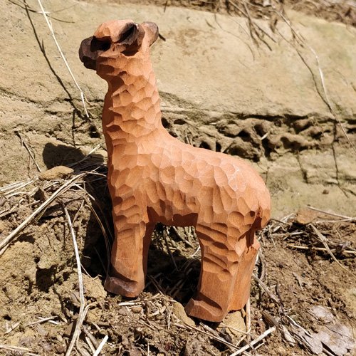Wudimals® Wooden Alpaca Animal Toy