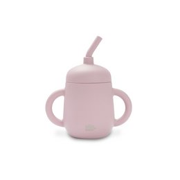 ANTI-DRIP CUP + SILICONE STRAW- DARK PINK