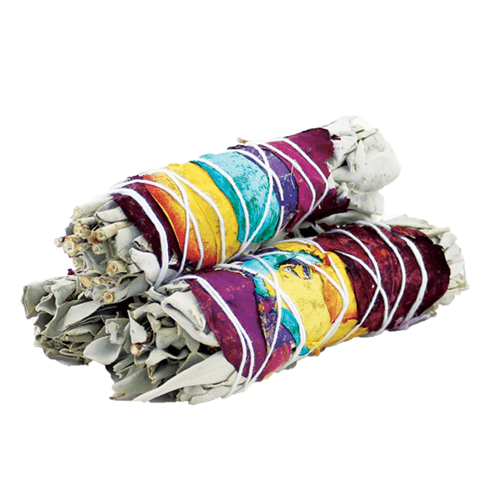 Weißer Salbei mit 7 Chakras, 10 cm, für Energiebalance