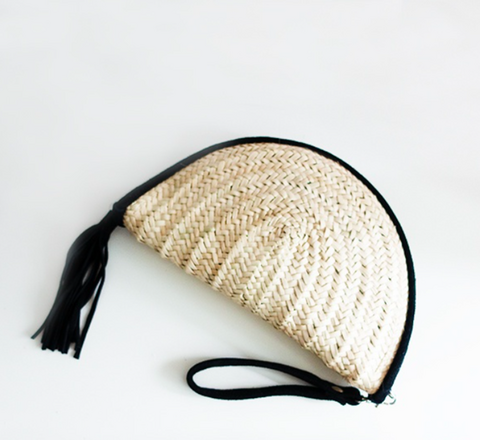 Marokkanische Make-up-Tasche/Aktentasche in Schwarz
