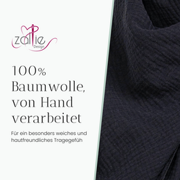 Black muslin scarf