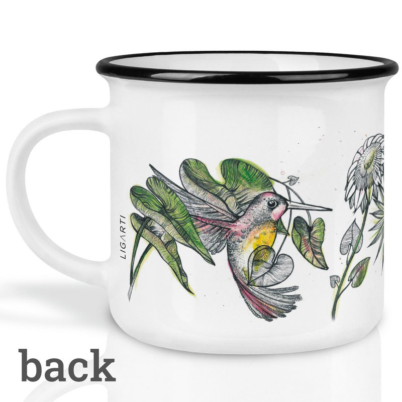 Keramiktasse – Kolibris Dschungel