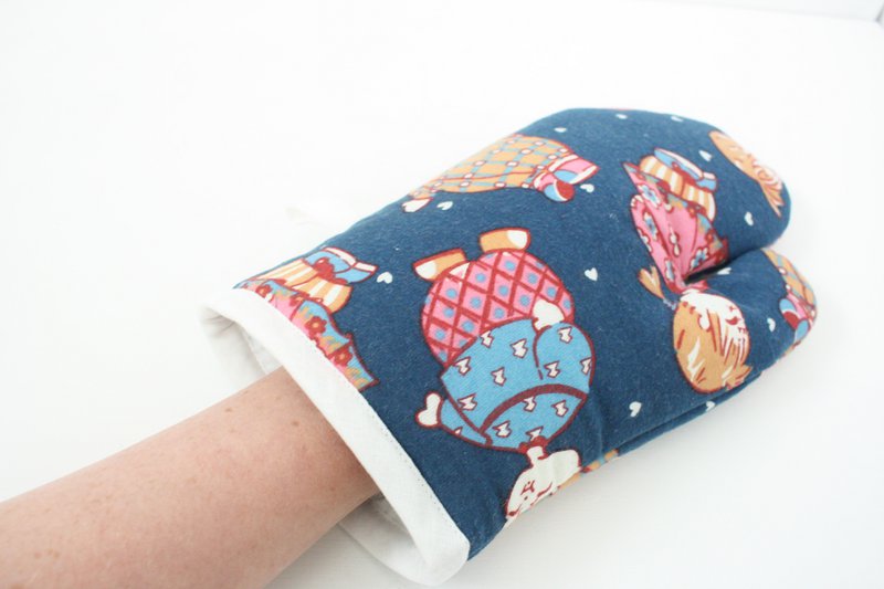 Vintage asiatische Mädchen Ofenhandschuhe