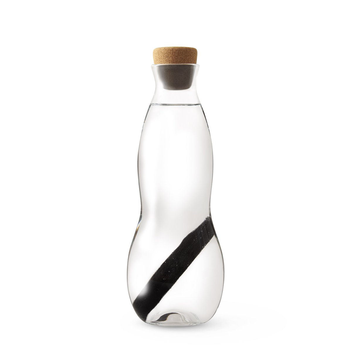 Eau Carafe - Sistema di filtraggio al carbone Binchotan + caraffa in vetro borossilicato 1L