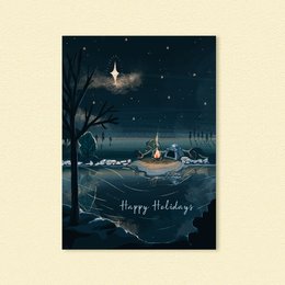 Cartolina di Natale "Campeggio di Natale"