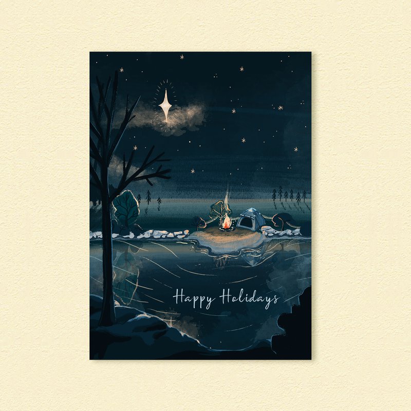 Cartolina di Natale "Campeggio di Natale"