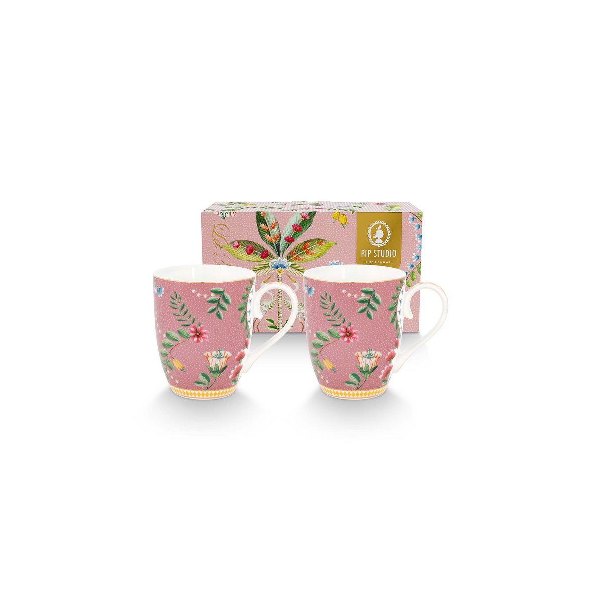 Set/2 Mugs Large La Majorelle Pink 350ml