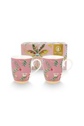 Set/2 Mugs Large La Majorelle Pink 350ml
