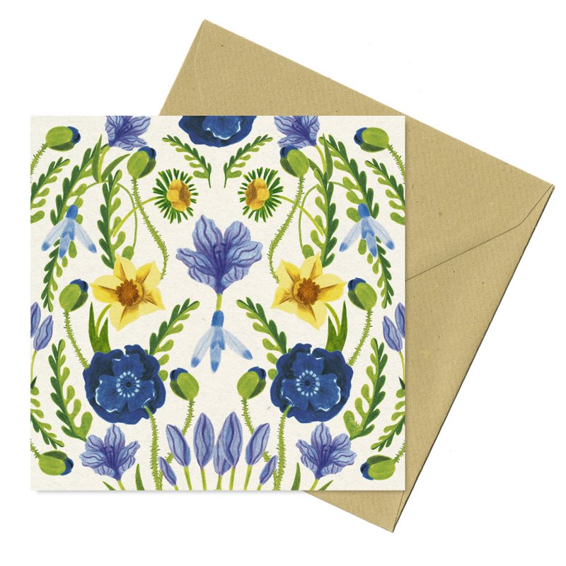 Patrón de flores de primavera ecológico