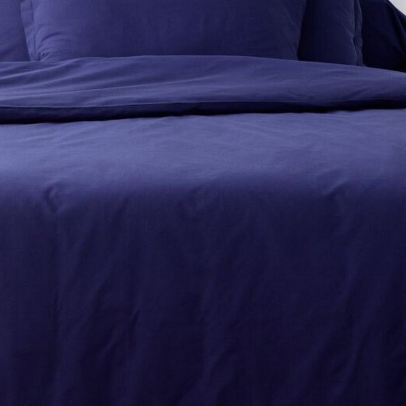 Duvet cover 240x260 + 2 pillowcases 65x65 Blue cotton