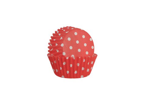 Polka dot red cupcake papers 60 pcs Isabelle Rose