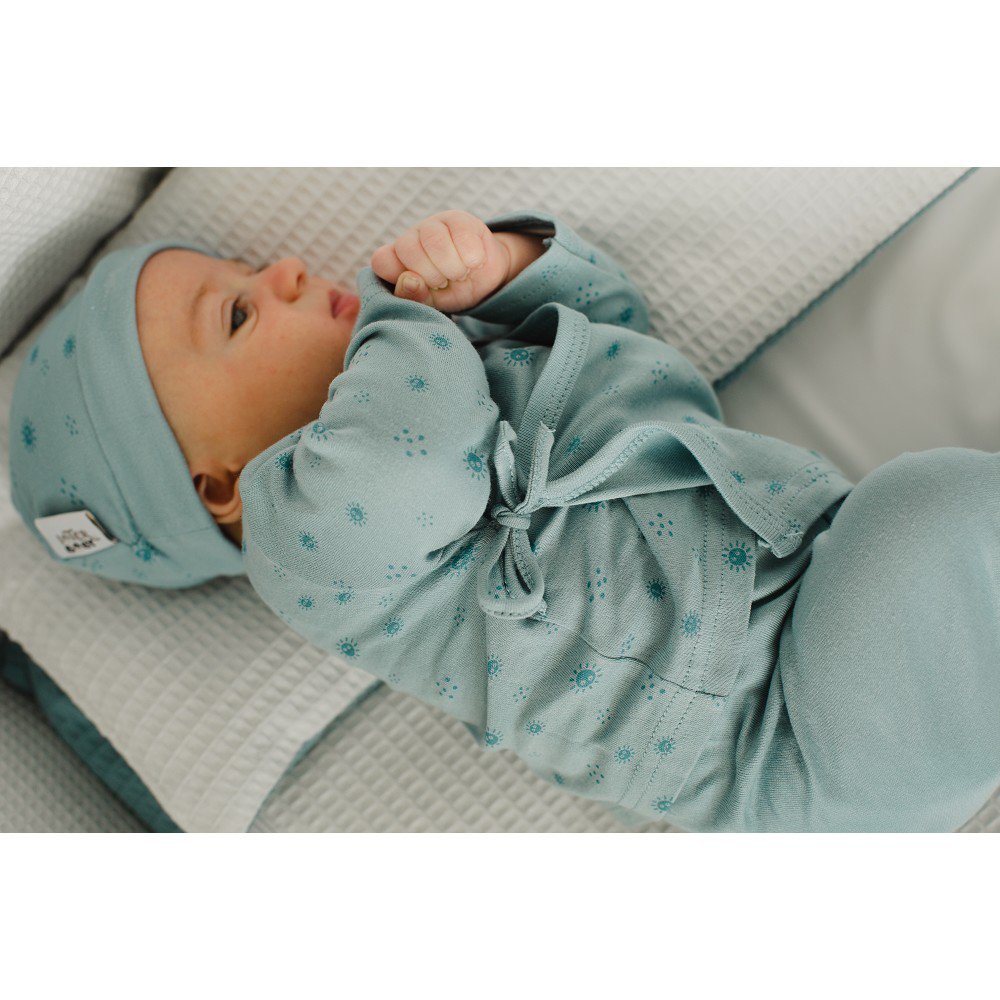 SET 5 PCS(SHIRT+PANTS+GLOVES+BIB+SOCKS)FOR NEW BORN (0-6MONTHS)-100%COTTON-MOD. DUENDES - GREEN