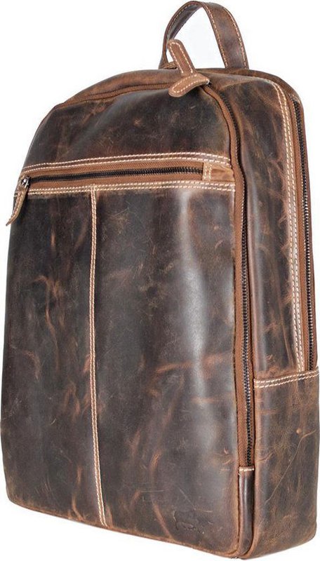 Rygsæk damer og mænds cognac læder - cool og stilfuld læder rygsæk i en rig cognac -farve, perfekt til daglig brug.