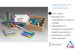 Palitos de calcular en 10 colores Montessori (100 piezas) | corresponden al material de las cuentas