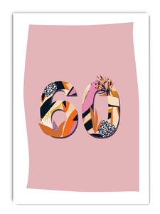 Postkarte 60 Woman