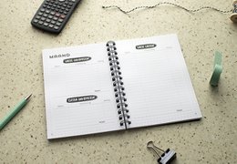 Budget Planner Cash Book A5 // Black and White Household Booklet