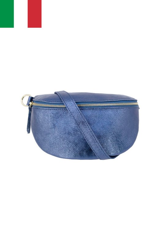 Riñonera en piel metalizada brillante iridiscente Talla M IT2516