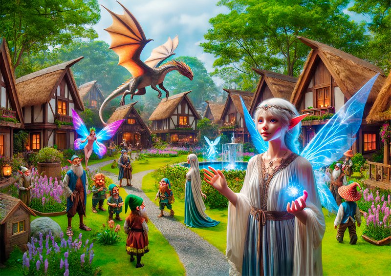 Puzzel - Fantasy Village