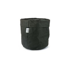 Bolsa de papel lavable SIZO negra con forro impermeable biodegradable