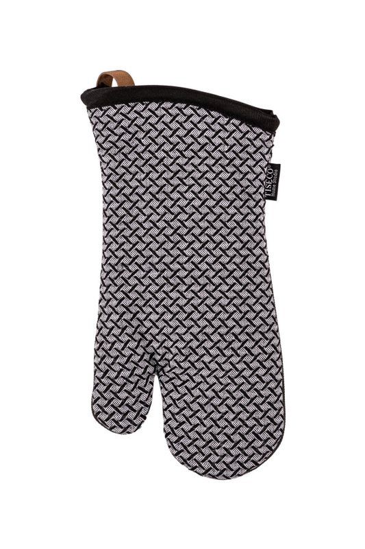 Ovn Mitt Sherlock Lagarto -sæt/2 - 17x33 cm, sort/hvid
