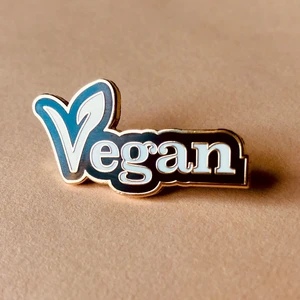 Gold & Schwarz Vegan Emaille Pin