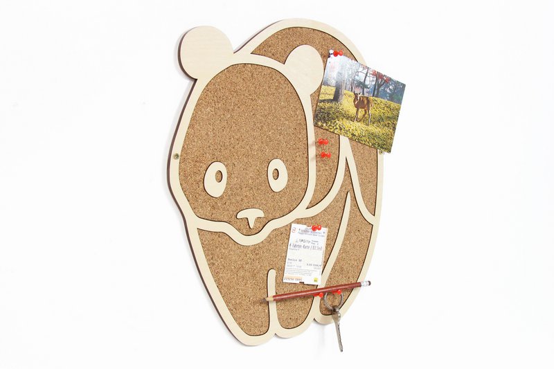Cork Board Panda, Wanddekoration, Kinderzimmer Home Decor