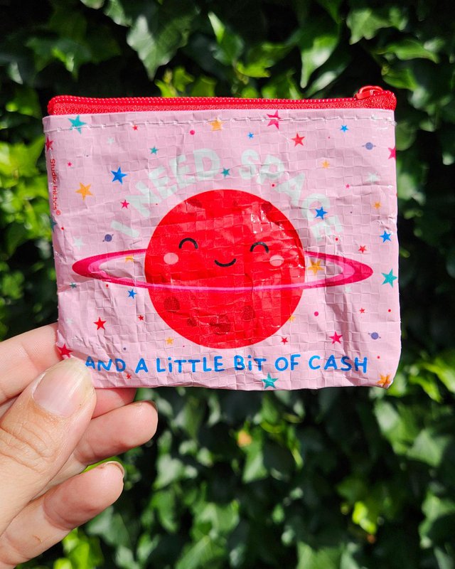 Mini Wallet I Need Space from Recycled Plastic