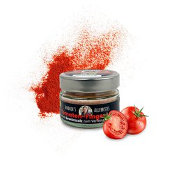 Sanuus pomodori sale salato di sale a base di erbe - miscela di condimento con sale marino, erbe e pomodoro in polvere