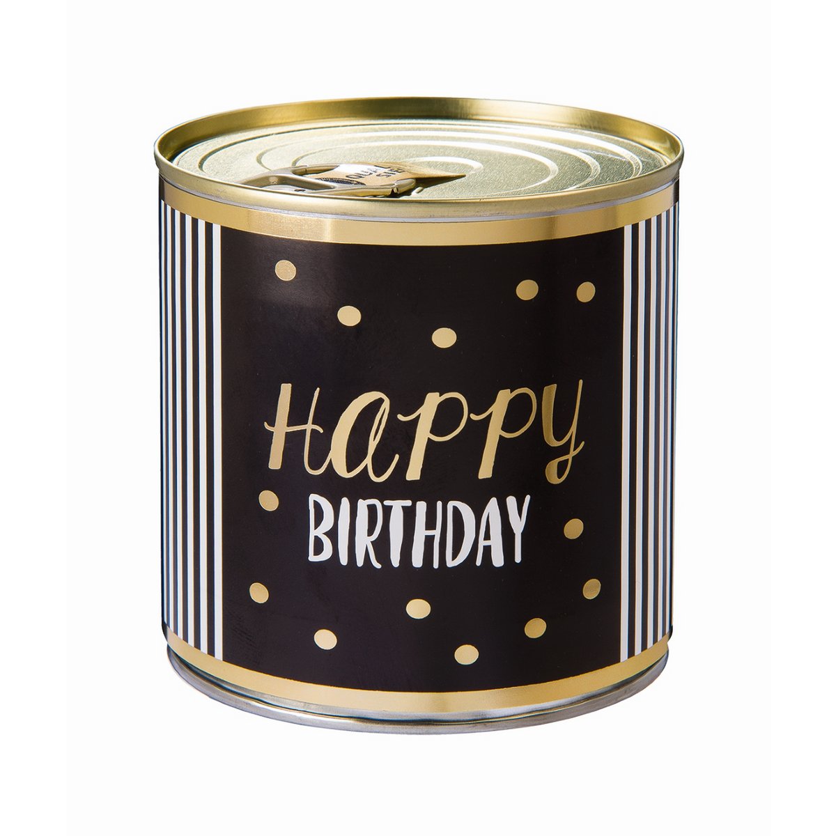 Cancake  Happy Birthday  339 gold dots Brownie black&white Edition