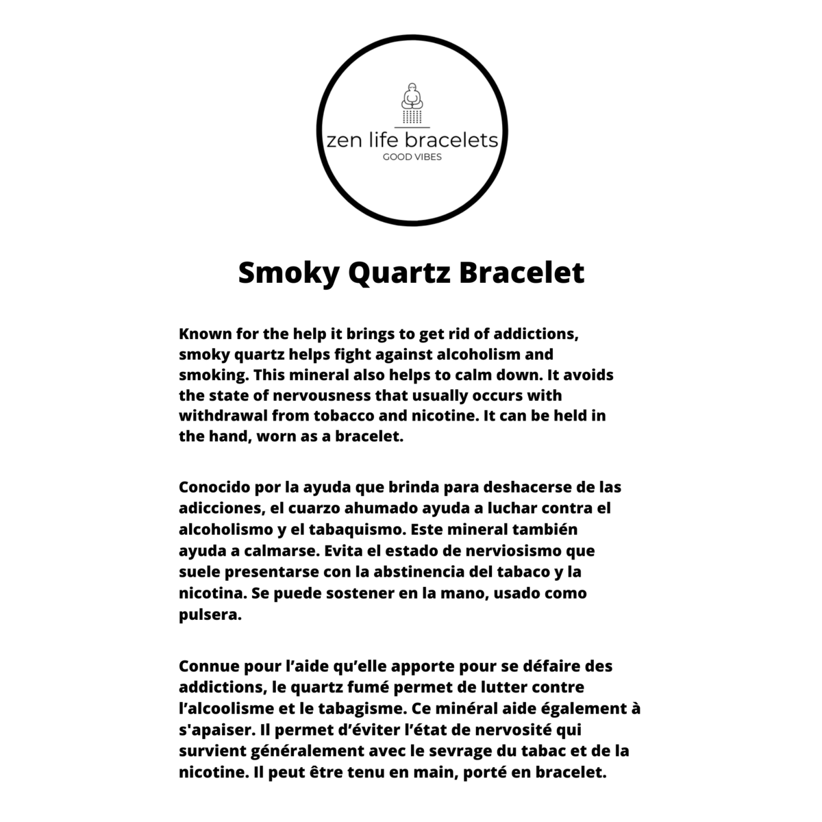 BRACCIALE STOP ALLE DIPENDENZE TABACCO-ALCOOL.