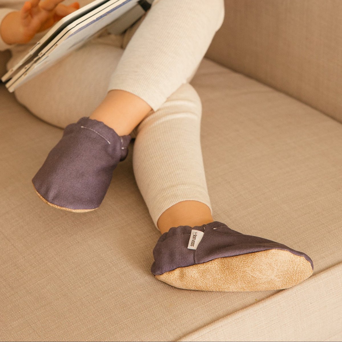 Babyschoenen - antraciet
