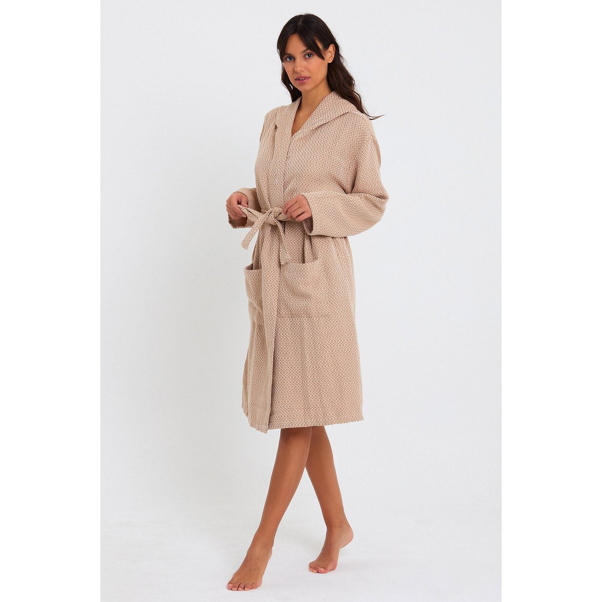 Crystal Bathrobe -Beige