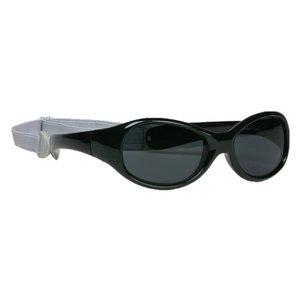 Kindersonnenbrille Noah mit Riemen 2-4 Jahre - Größe M - Schwarz