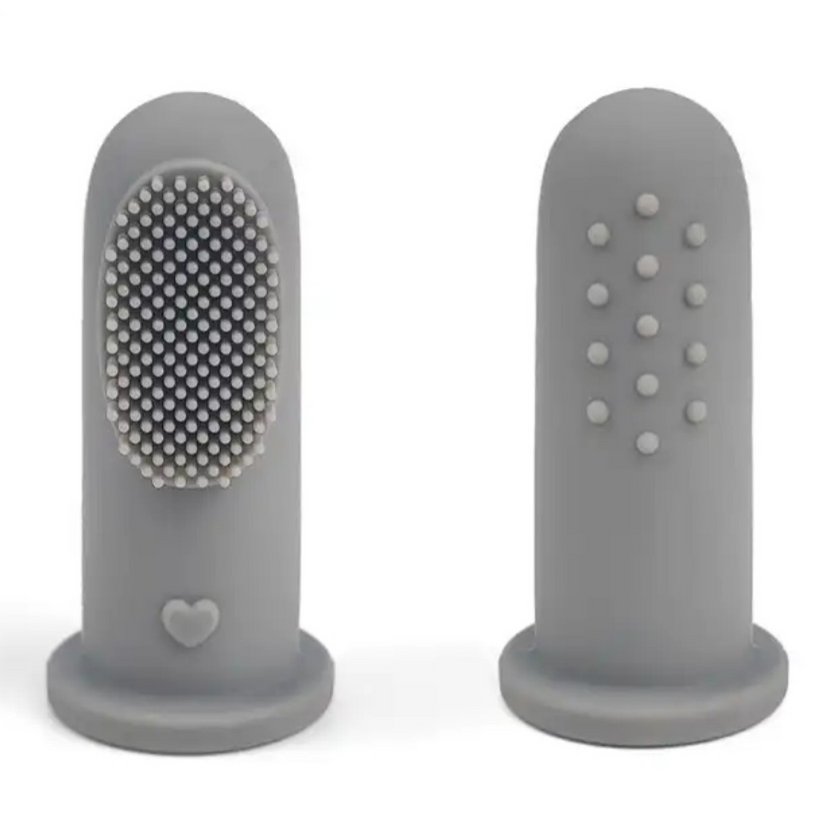 SNUFIE | Finger Toothbrush | Finger Toothbrush Baby | 2 pieces per pack | Toothbrush Silicone | GRAY