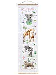 Vækstkort jungle pink - tekstil plakat