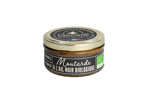 Organic black garlic mustard