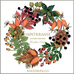 Herfstkransen - Vierkante kaartenmap met 8 kaarten en enveloppen