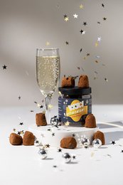 Champagner - Neujahrs-Schokoladentrüffel - Geschenkglas 130g