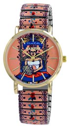 Raptor women's wristwatch "Frida Kahlo Edition" with drawstring
