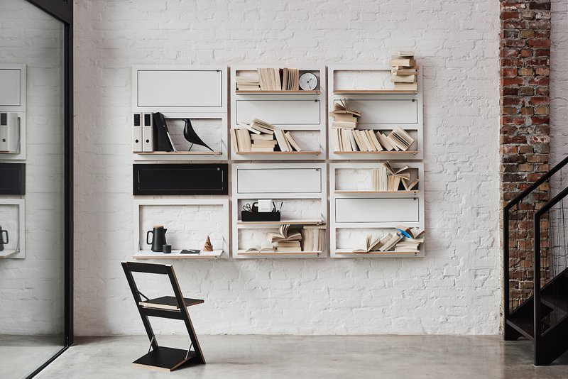 Fläpps Wall Desk/Secretary 80x50-1 - White