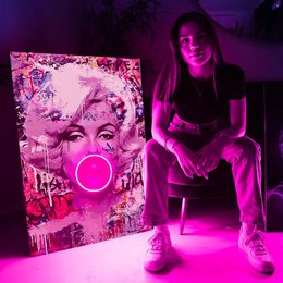 Marilyn Bubble V.1 | Led Wall Art