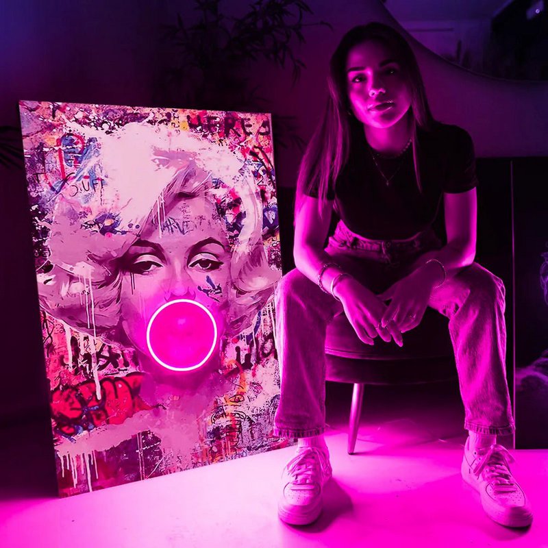 Marilyn Bubble V.1 | Led Wall Art