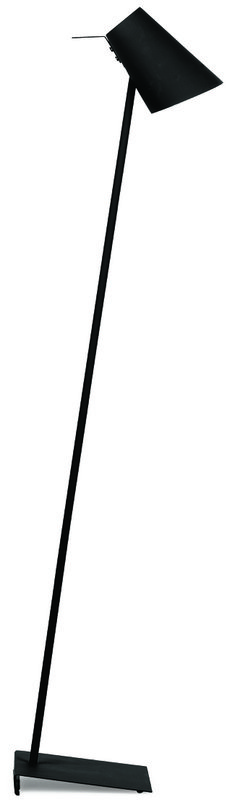 Vloerlamp ijzer/rubber finish Cardiff, zwart