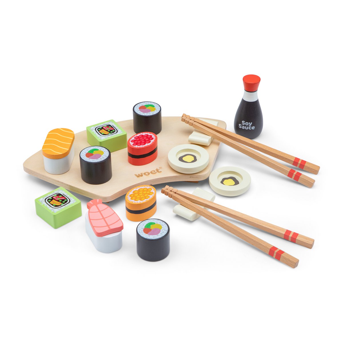Set da gioco Sushi in legno - 21 pezzi