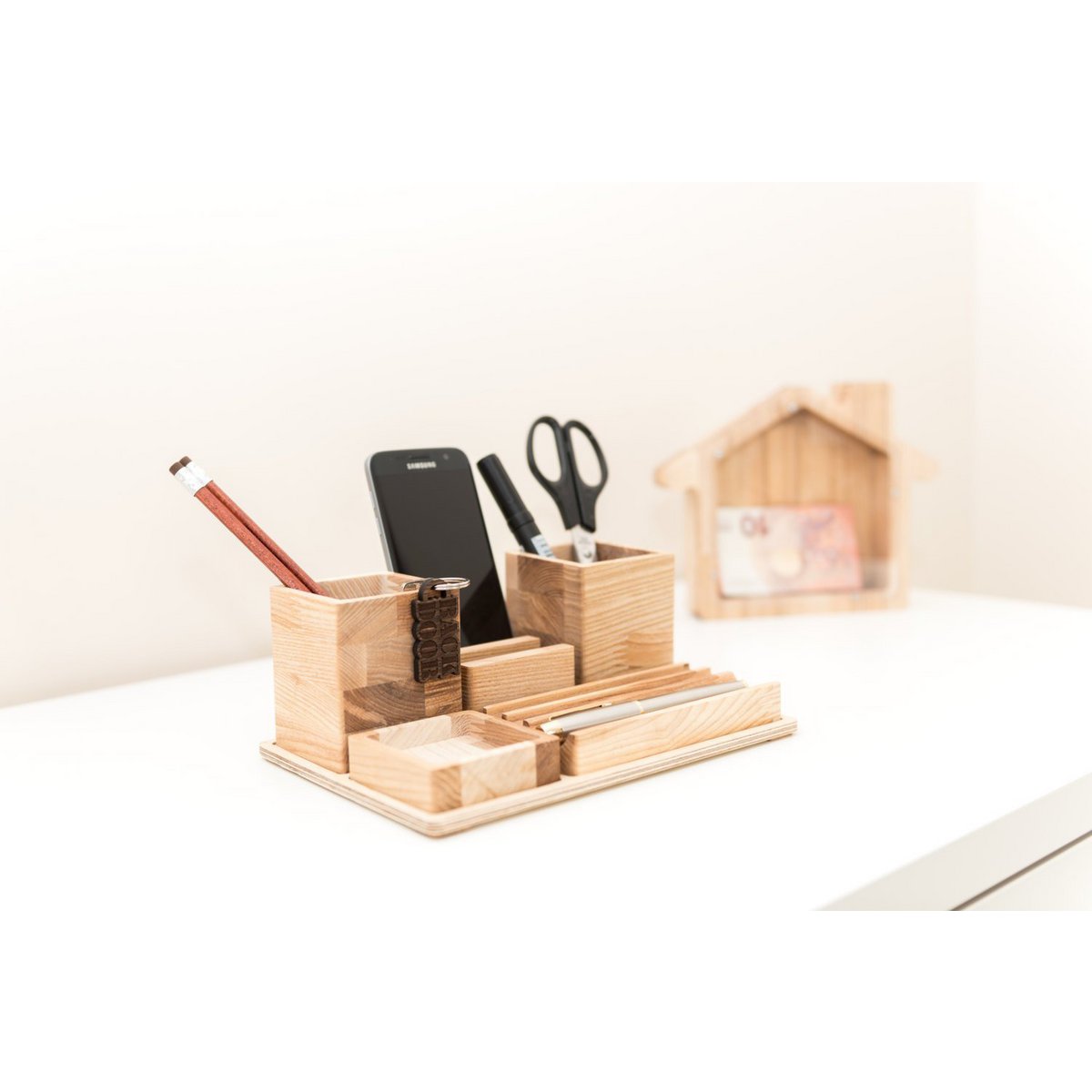 Houten bureau-organizer, Houten bureau-organizer