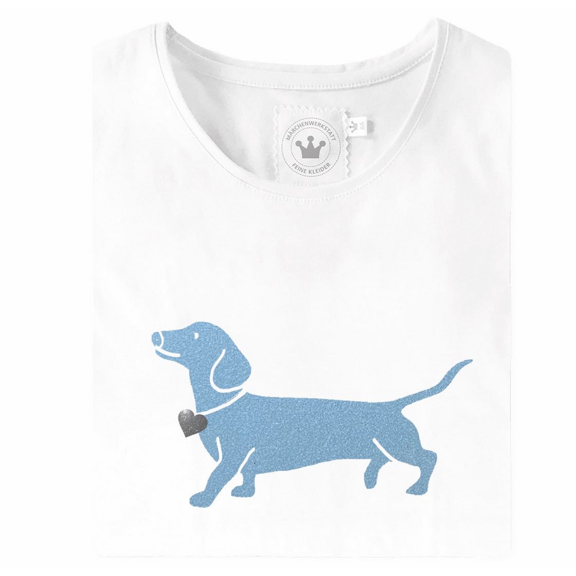 Camiseta de chicas Trachten con perro salchicha